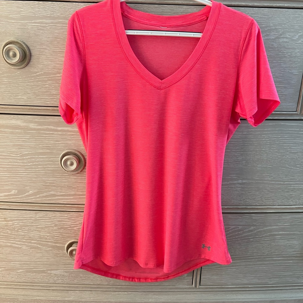 Under Armour Women's Coral V-Neck Tee